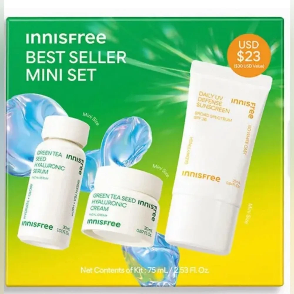 Innisfree Best Seller Mini Set (3-Piece Hydrate + Protect Kit)